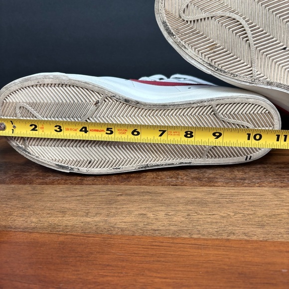 Nike Blazer Mid 77 Brick Red and White Athletic Hightop Sneakers Shoes - Picture 15 of 15